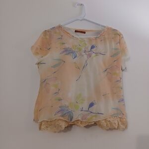 Chic Pastel Floral Blouse
